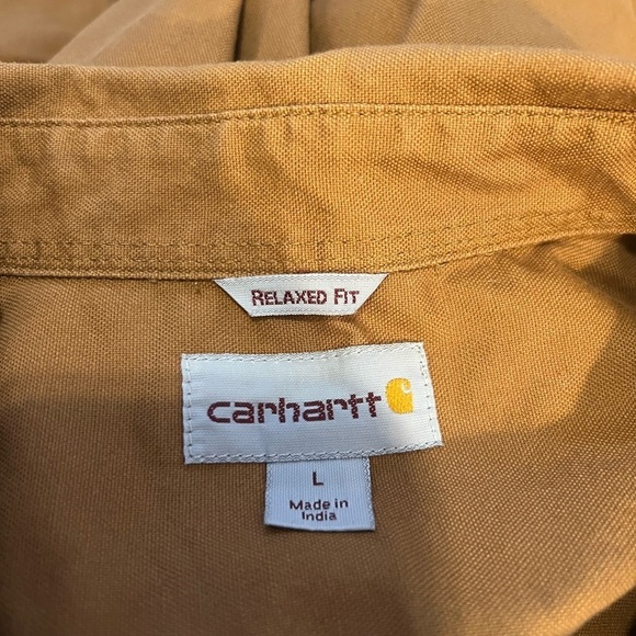 Carhartt Relaxed Fit Button Down Shirt Men's Large Workwear Long Sleeve - Picture 6 of 7